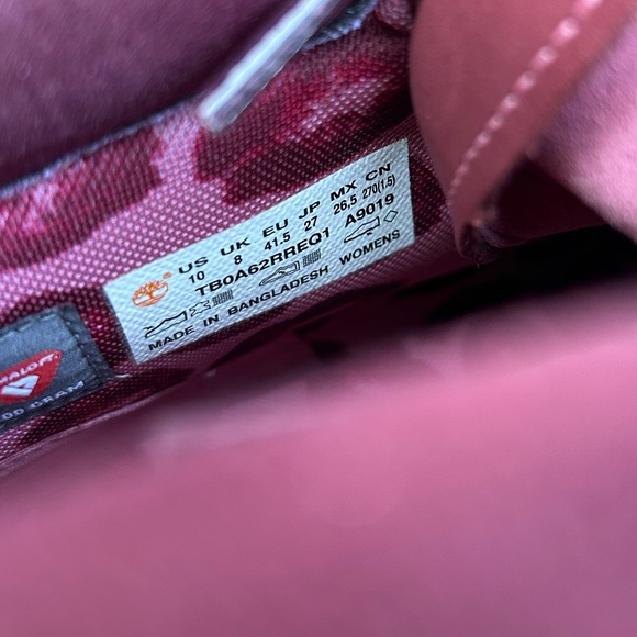 TIMBERLAND STONE STREET 6 INCH WATERPROOF PLATFORM BOOTS women’s sz 10 - Picture 10 of 15